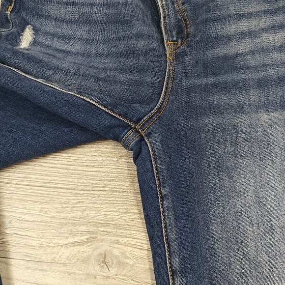 Risen Jeans Matt Crossover Girlfriend Distressed Denim Size 13 (31) High Rise - Picture 7 of 13